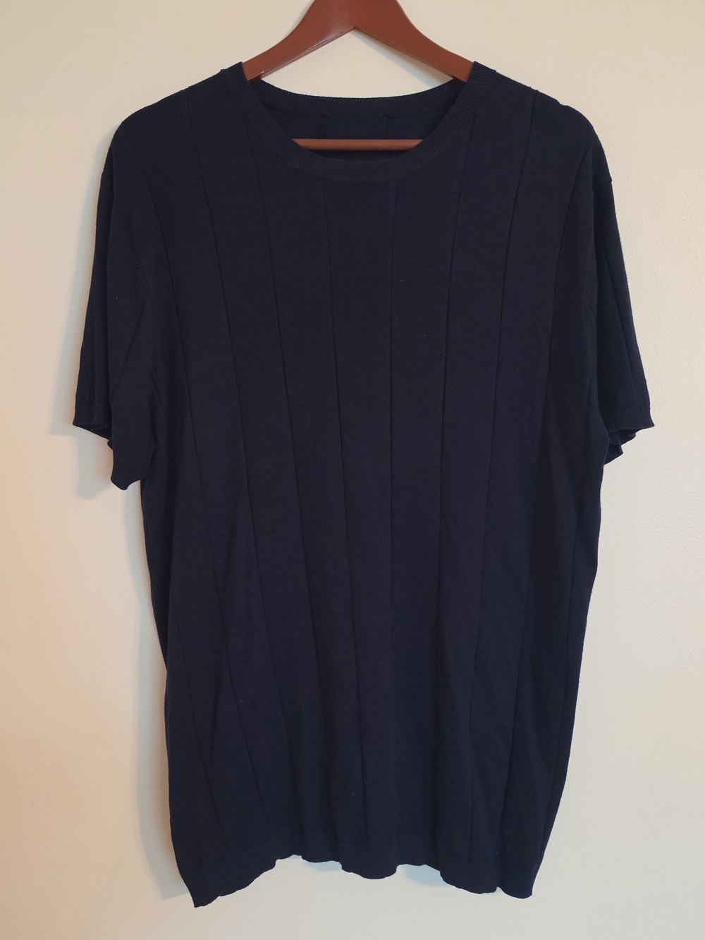 Men's Navy Short Sleeve Knit Tee
